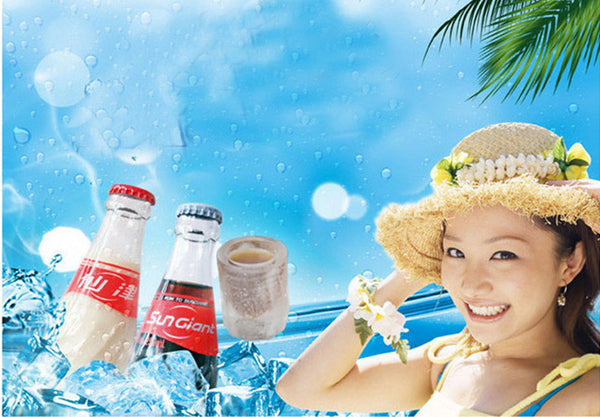 Cup Shape 1 pcs Ice Mold Soft Silicone Frozen Ice Tube Mould Party&Bar Ice Cubes Tray Ice Maker for Coke Novelty Gifts