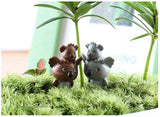 XBJ161 Mini 6pcs Mother and son koala decoration supplies moss micro landscape deco  Garden deco Creative handicrafts