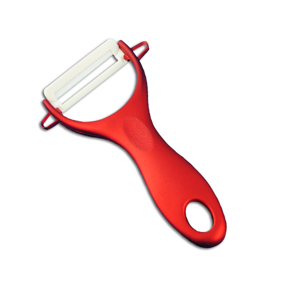 Hot  High Quality Red Flower Painted Zirconia Ceramic Kitchen fruit Knife Set Kit 3" 5" 6'' inch + Peeler+Cove
