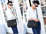 Canvas Leather Crossbody Bag Men Military Army Vintage Bags Shoulder Bag Casual Travel school Bags For Teenagers sac a dos bolsa