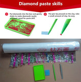 DIY 5D Diamonds Embroidery Mosaic The spirit of the peacock Round Diamond Painting Cross Stitch Kits Home Decor