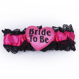 Sweet 1 pc Bride to be lace garters wedding party favor supplies hen night favorite bridal team partner lovely