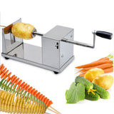 New Manual Stainless Steel Spiral Potato Slicer Potato Tower Kitchen Tool Fruit & Vegetable Tool Potato Tower Cutter