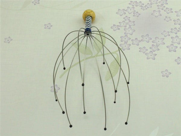 1 PC .anti-stress Scores Of Pains Octopus Head Head Skin Care Neck Relief Stress Relaxing Claw Massage Skin Care Massager C178
