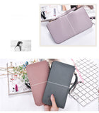 Long European&American zipper small fresh cell phone bag High-quality PU leather student thin multi-purpose wallet