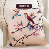 BZ126 Luxury Cushion Cover Pillow Case Home Textiles supplies American Country Flowers Birds decorative throw pillows chair seat