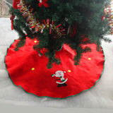 Christmas Decorations For Home Straight Edge 90CM Non-Woven Christmas Tree Skirt Aprons Home Decoration