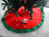 Christmas Decorations For Home Straight Edge 90CM Non-Woven Christmas Tree Skirt Aprons Home Decoration