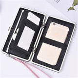 Tide leaf new long section of lychee pattern ladies wallet Korean casual lunch box clutch ladies' leather handbag purse