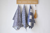 BZ800 table mats Tableware mats Pads Western Nordic napkin plaid fabrics linen table mat placemat Japanese style navy blue