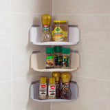 Corner Drain Shelves Bathroom Storage Rack Bathroom Punch-Free Powerful Wall-Mounted Wash Shelf