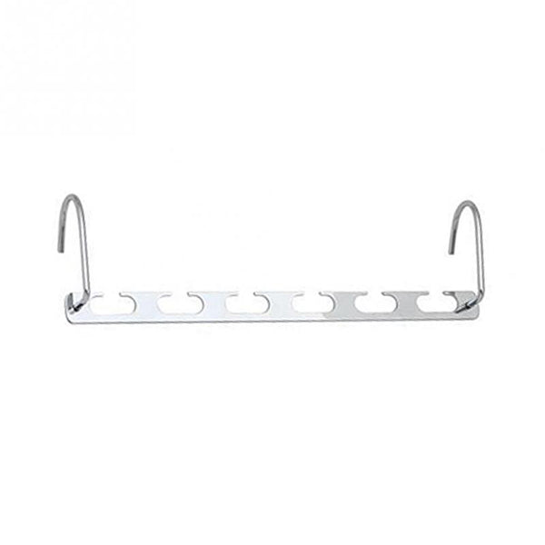 1Pcs 37cm Multifunctional Space Saving Metal Hangers with Hook Magic 6 Hole Clothes Closet Organizer Iron Clothes Drying Rack