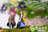 1pair Moss micro landscape decoration Left to right Couple decoration Multi-meat combination potted Small ornaments