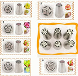 Many Styles Russian Tulip Stainless Steel Icing Piping Nozzles Pastry Decorating Tips Cake Cupcake Decorator