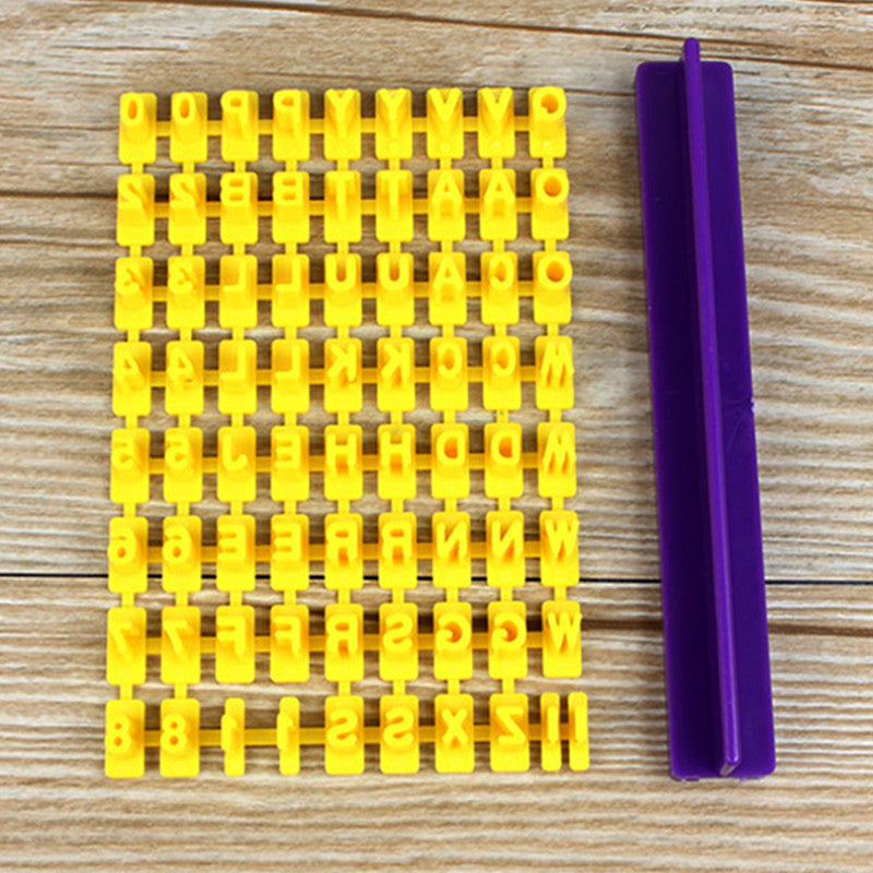 New 1 set 26 English Letter Cookie Pianting Symbol Stamp Biscuit Cookie Cutters Embosser Cake Fondant DIY Molds Secondary image