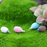 XBJ135 Mini 8pcs Color hedgehog decoration supplies moss micro landscape deco  Garden deco Creative handicrafts