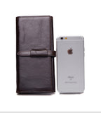 Long business and leisure hand holding High-quality cow leather multi-card purse Genuine Leather men's wallet