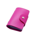 New PU Leather Function 24 Bits Card Case Business Card Holder Men Women Credit Passport Card Bag ID Passport Card Wallet
