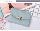 Tri-fold fashion wallet multi-card female purse High-quality PU leather Card & ID Holders women's handbags