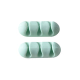 2 Pcs Cable Winder Stick-on Wire Headphone Headset Wire Wrap Cord Winder Organizer Cable Collector Silica HotTop