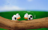 XBJ089 Mini 10pcs Cow dolls Bottle decoration supplies moss micro landscape deco  Garden deco Creative handicrafts
