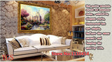 DIY Diamonds Embroidery Fairytale castle Landscape 5D Magic cube Round Diamond Painting Cross Stitch Kits Diamond Mosaic
