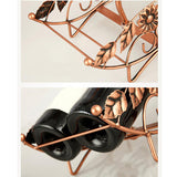 Wine Rack Wine Bottle Holder Glass Cup Holder Display Champagne Bottles Stand Hanging Drinking Glasses Stemware Rack Shelf