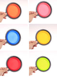 New Collapsible foldable silicone Pet dog bowl cat candy color outdoor travel portable puppy food container feeder dish on sale
