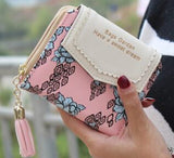 wallets women wallet lady leather purse dollar price wallets high quality purses card holder money female bag LS8736AY