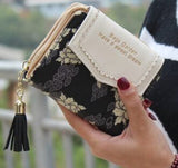 wallets women wallet lady leather purse dollar price wallets high quality purses card holder money female bag LS8736AY