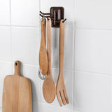 Rotary 4-Hook kitchen bathroom wall rack towel rack without screw and trackless hook drop shipping