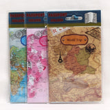 New World Trip Map Travel Passport Covers for Men , PVC Leather ID Card Bag Passport holder Passport Wallets 14*10cm