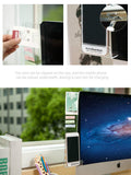 New Computer Display Screen Sticker Acrylic Adhesive Sticky Notes with Charging Hole Phone Holder Bookmark Notes Message Board