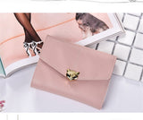 Tri-fold fashion wallet multi-card female purse High-quality PU leather Card & ID Holders women's handbags