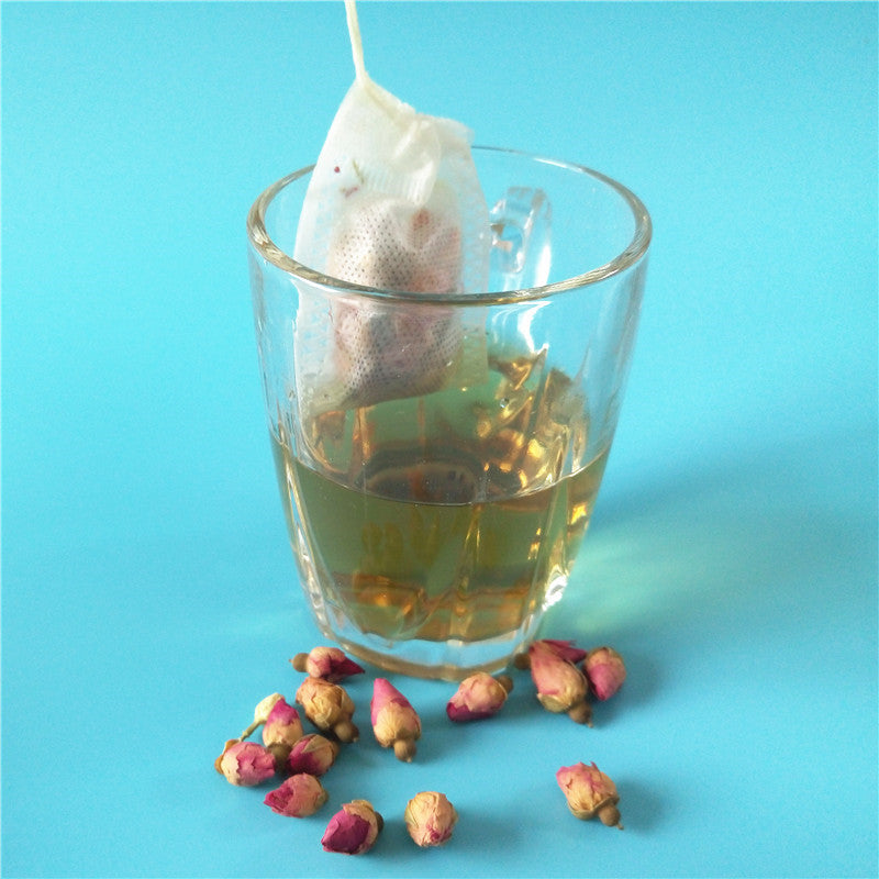 TemuTea New Tea bags 100 Pcs Lot 5.5 x 7CM Empty Tea Bags With String Heal Seal Filter Paper for Herb Loose Tea bag Clean Health