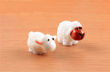 XBJ064 Landscape Mini 2pcs Cute Resin Crafts Decorations Simulation lovers sheep white sheep sheep goat