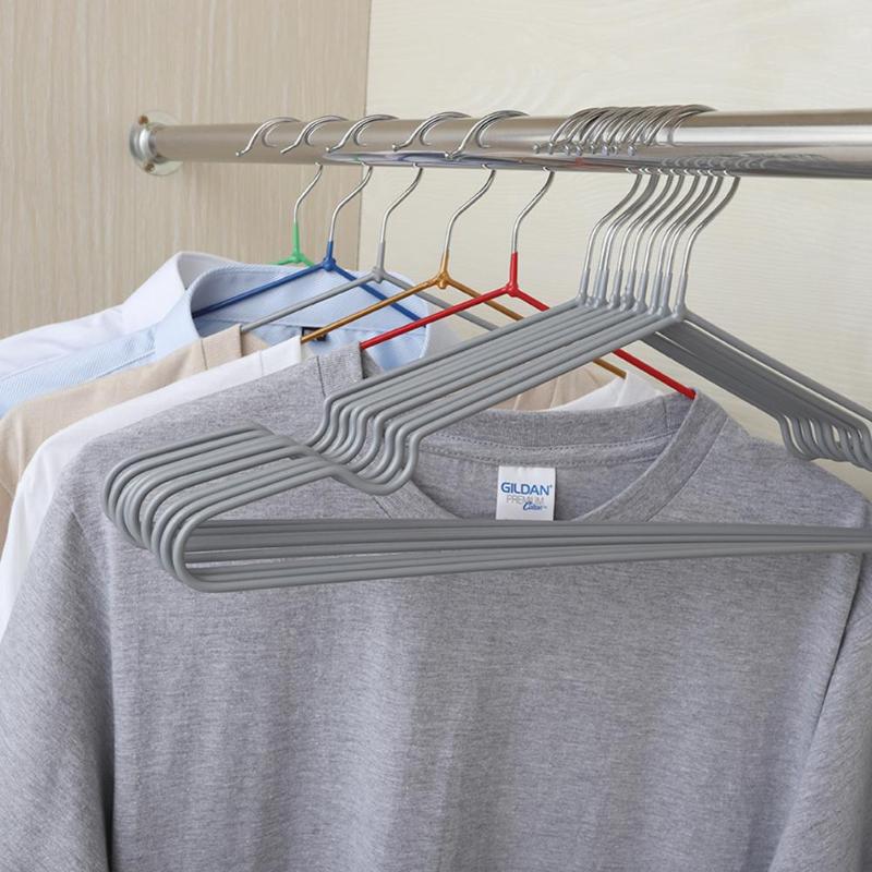 10 Pcs Clothes Hangers Non-Slip Hook For Suit Coat Closet Garment Outdoor Drying Rack Plastic Clothing Hanger Main image