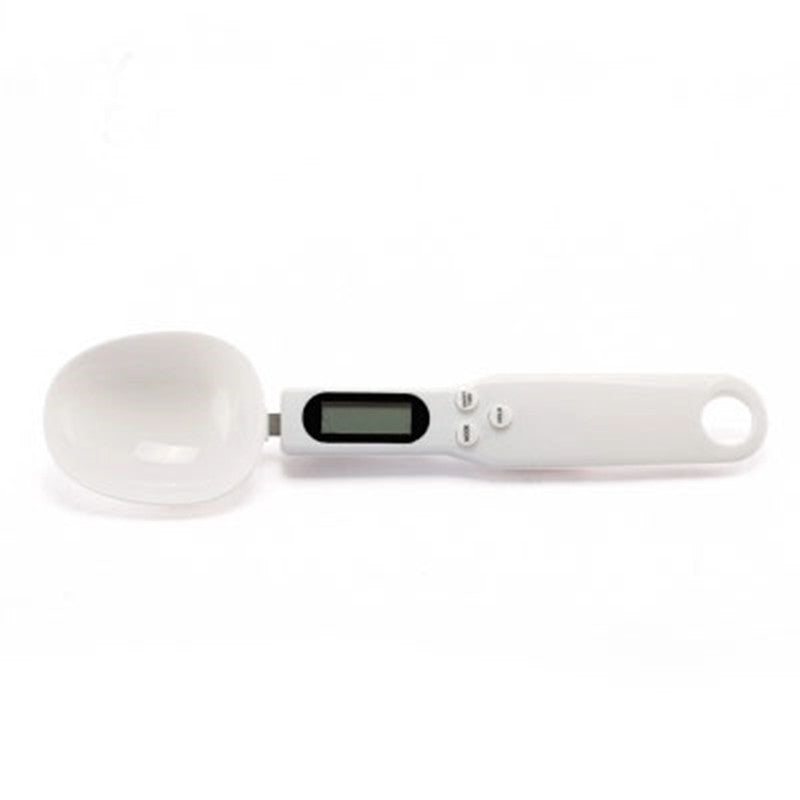 White Digital Measuring Spoons With Scale for Cooking Kitchen Scale Tools Liquid /Bulk Food LCD Display volume scales Secondary image