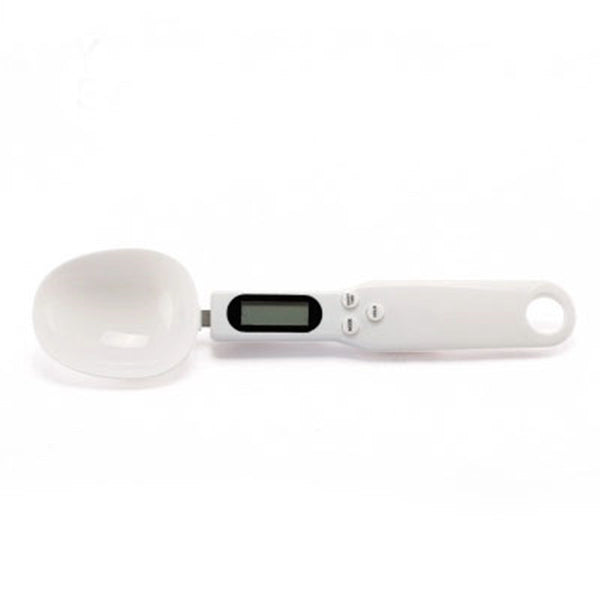 White Digital Measuring Spoons With Scale for Cooking Kitchen Scale Tools Liquid /Bulk Food LCD Display volume scales