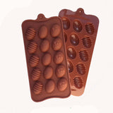 New Painted Eggshells Shaped Grade  Silicone Chocolate Mold For The Kitchen Baking Cake Tools Environmental Protection
