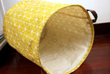 Folding Laundry Storage Basket for Toys Geometry Storage Barrel Standing Clothing Storage Bucket Laundry Organizer Holder Pouch