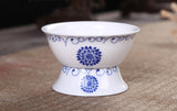 CJ261 Kung Fu 10 Pcs/Set Tea Set, Ceramic Tea cup, Blue and White TeaPot, Bone China, Tea Sea, Tea service