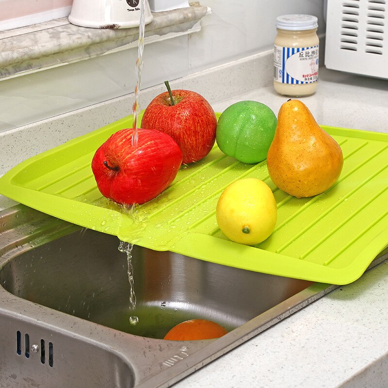 New Drain Rack Kitchen Plastic Dish Drainer Tray Large Sink Drying Rack Worktop Organizer drying rack for dishes Dropshipping Main image