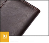 Long business and leisure hand holding High-quality cow leather multi-card purse Genuine Leather men's wallet