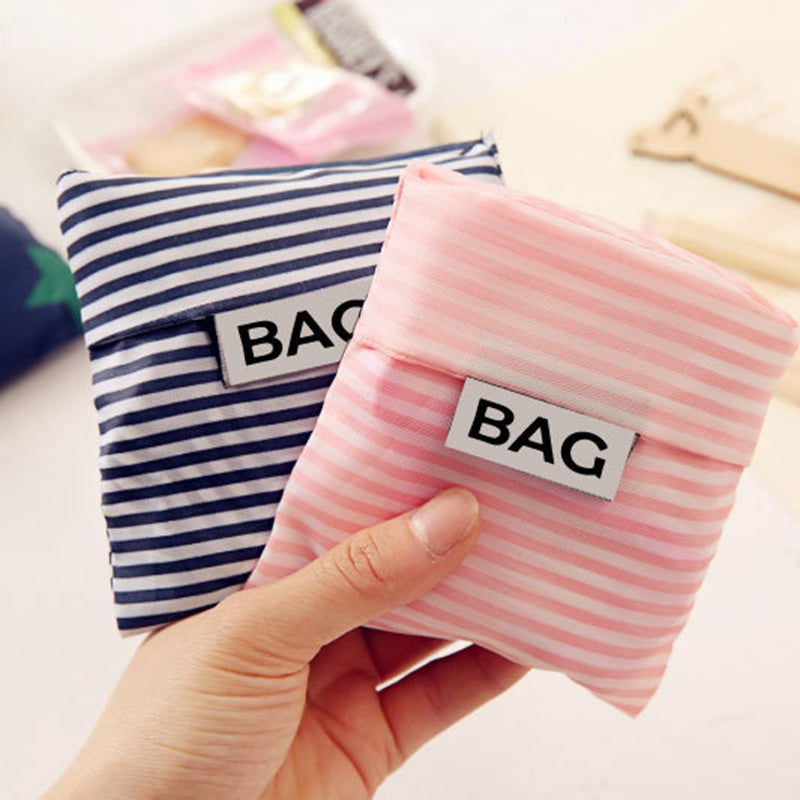 Fashion portable women shopping bag creative printing Oxford cloth folding Ladies bag Kitchen storage bags home accessories Main image