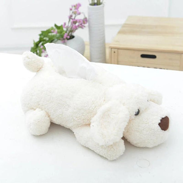 AsyPets Novelty Napkin Holder Cute Teddy Plush Doll Tissue Box Cover Dispenser