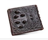 Crocodile pattern men's short wallet leisure wallet High-quality genuine leather Spring and summer new leather wallet