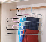 Multilayer Fish Bone Shape Stainless Steel Clothing Storage Racks Clothes Hanger Storage Holder Wardrobe Laundry Drying Rack