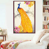 DIY 5D Diamond Embroidery The peacock Round Diamond Painting Cross Stitch Kits Diamond Mosaic Home Decoration