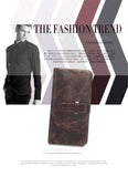 Oil wax leather men's leather wallet casual retro long wallet large capacity multi-position clutch men's purse